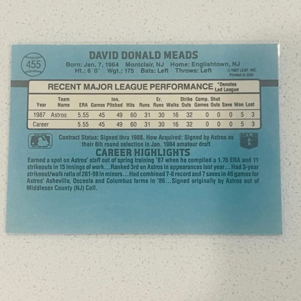 Donruss 1988 dave